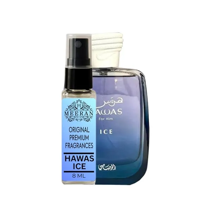 HawasIce (8ML) | Decented From Original Bottle | Eau De Parfum For Men | Long Lasting Perfume | Luxury Scent