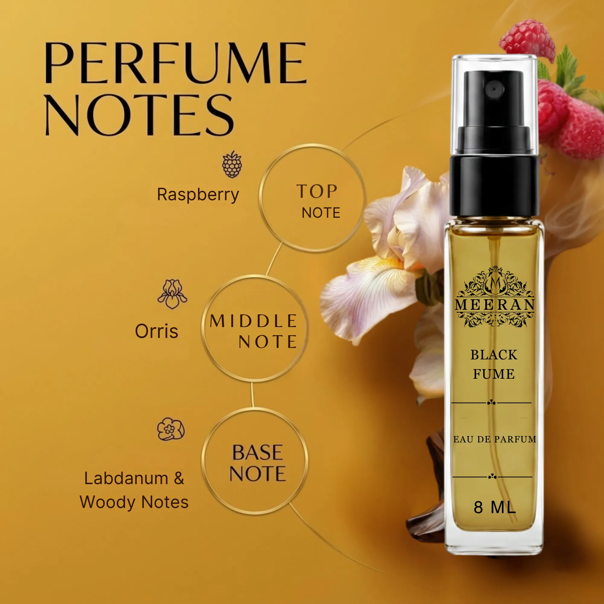  Ahmed al maghribi Black Fume (8ML) Eau De Parfum For Men | Decented From Original Bottle