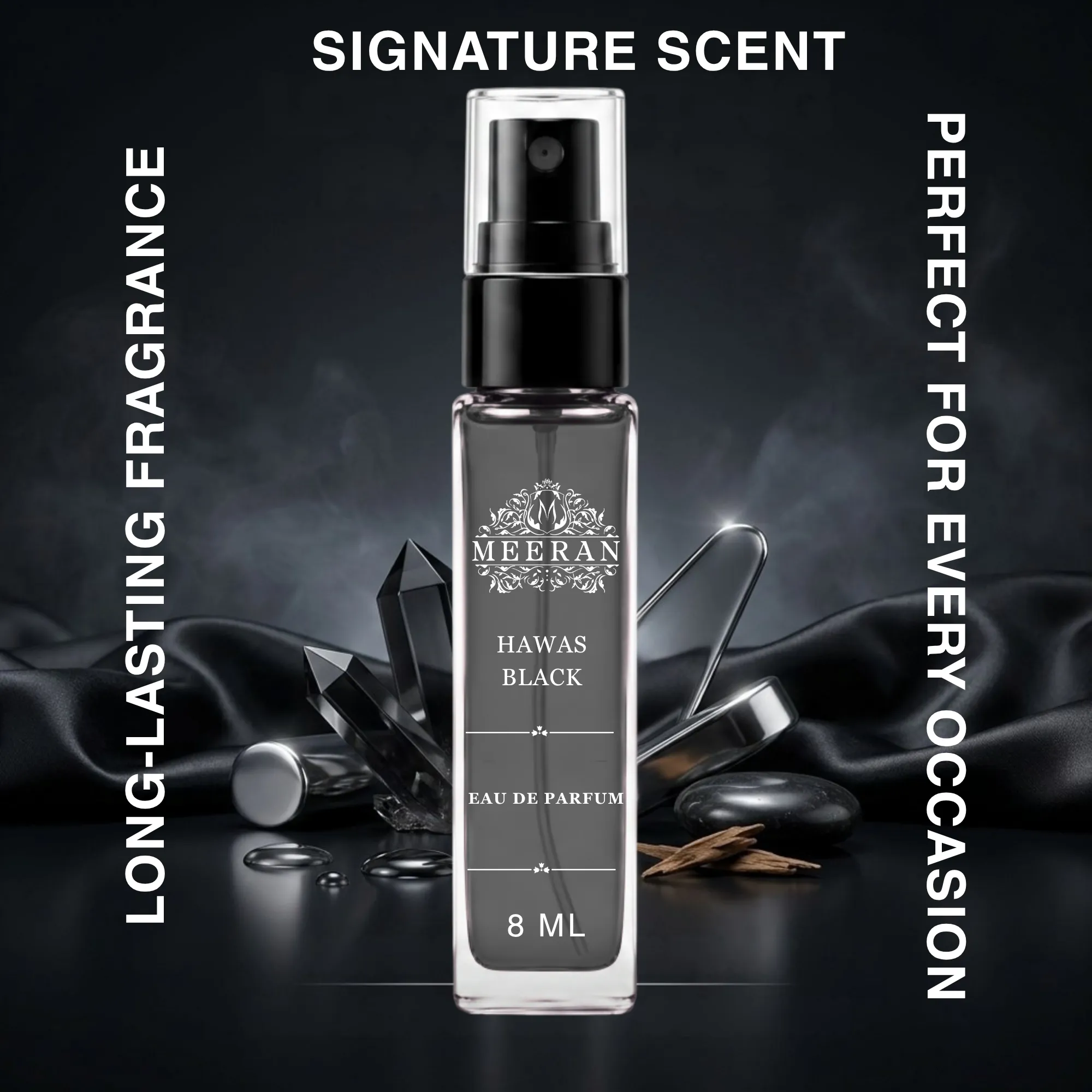   Rasasi Hawas Black (8ML) | EDP For Men | Decanted from original bottle