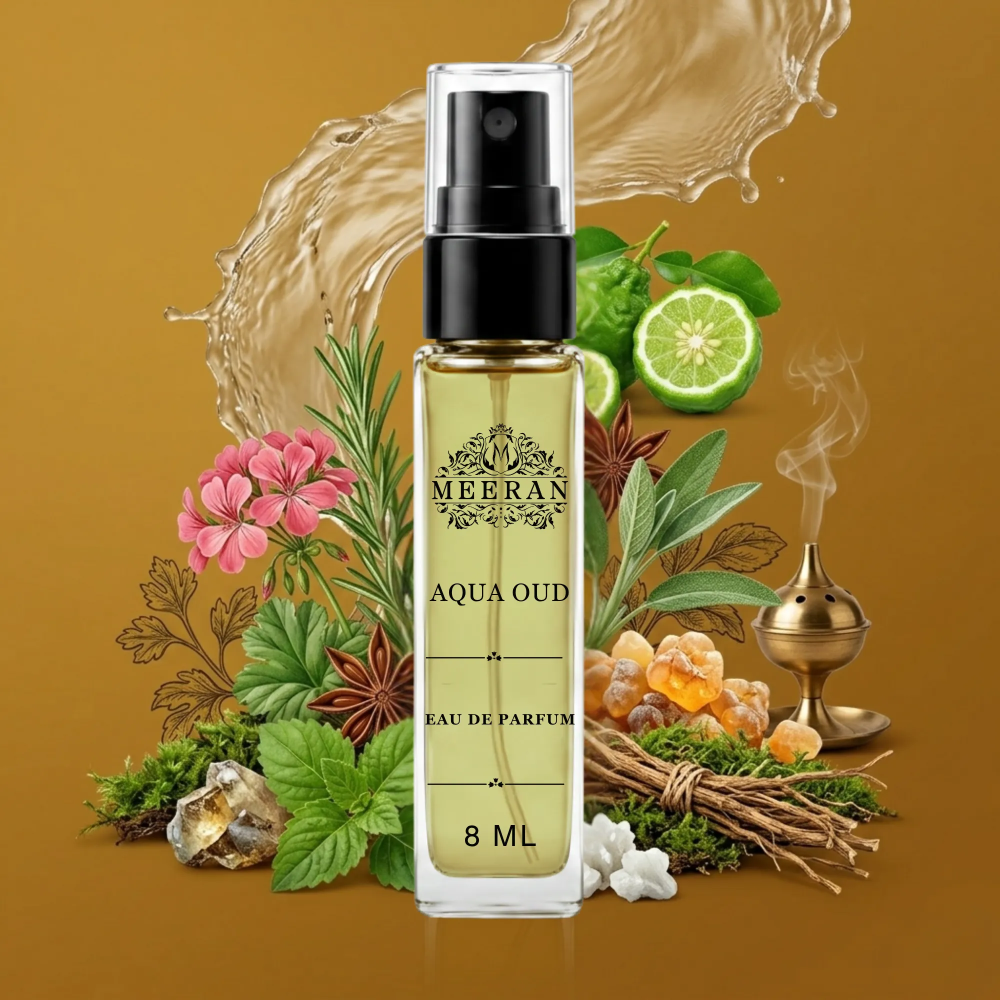 Aqua Oud For Men (8ML) Long Lasting Eau De Parfum | Decented From Original Bottle