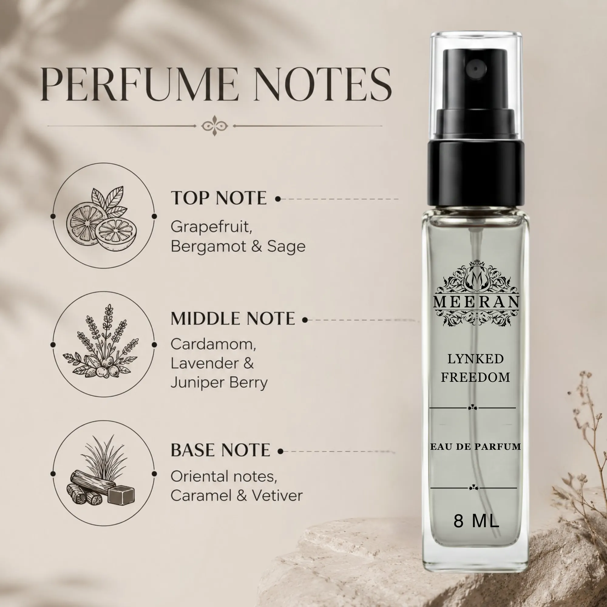  Afnan Lynked Freedom edp 8ml for him